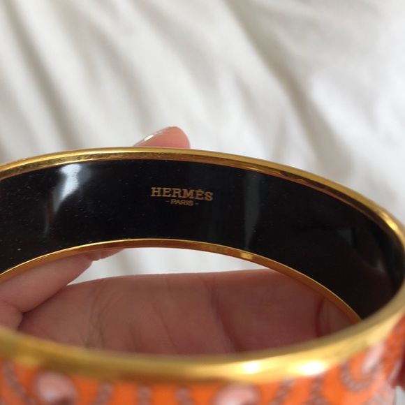 Hermes Orange Bangle size GM - Picture 4 of 6